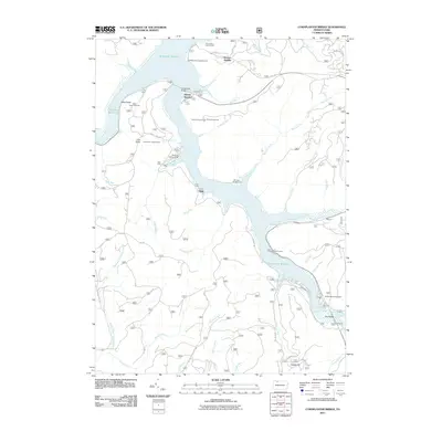 2011 Map of Cornplanter Bridge, 2011 Print