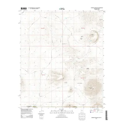 2013 Map of Cornudas Mountain, 2013 Print