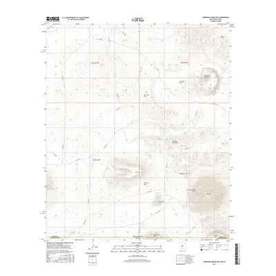 2017 Map of Cornudas Mountain, 2017 Print