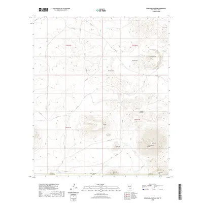 2020 Map of Cornudas Mountain, 2020 Print