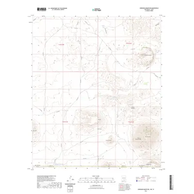 2023 Map of Cornudas Mountain, 2023 Print