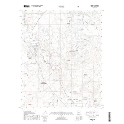 2018 Map of Cornville, 2018 Print