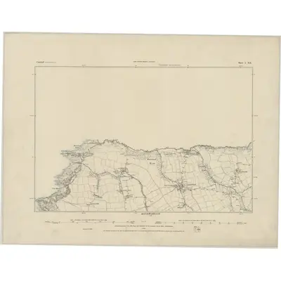 1884 Map of Cornwall I.NE