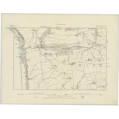 1884 Map of Cornwall III.NW & NE