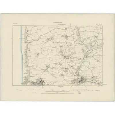 1884 Map of Cornwall III.SE
