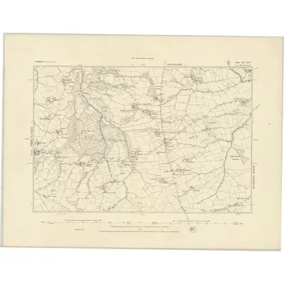 1883 Map of Cornwall IX.NW