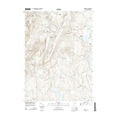 2015 Map of Cornwall, 2015 Print