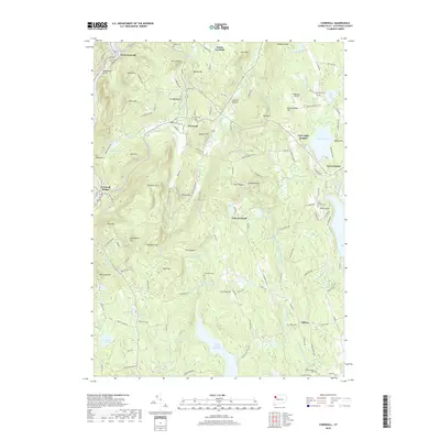2018 Map of Cornwall, 2018 Print
