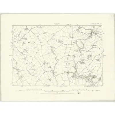1879 Map of Cornwall LIX.SW, 1888 Print