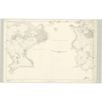 1856 Map of Cornwall LV, 1867 Print
