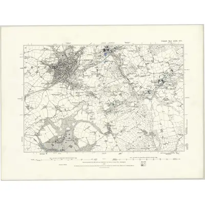 1877 Map of Cornwall LXIII.SW, 1888 Print