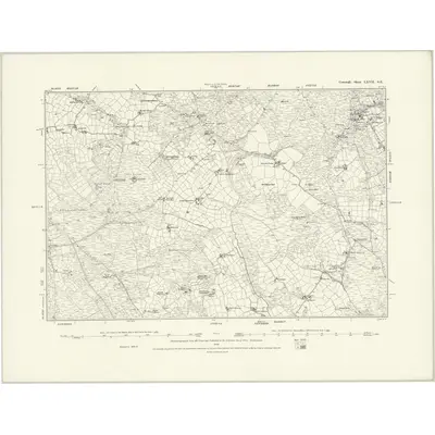 1876 Map of Cornwall LXVII.SE, 1888 Print