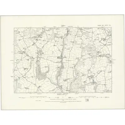 1877 Map of Cornwall LXXVI.NE, 1888 Print