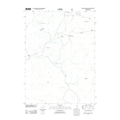 2012 Map of Cornwall Mountain, 2012 Print