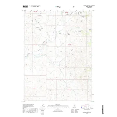 2018 Map of Cornwall Mountain, 2018 Print