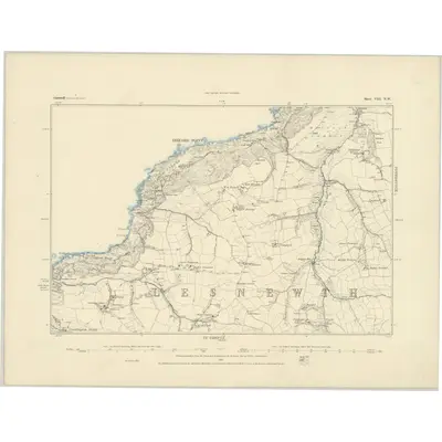 1883 Map of Cornwall VIII.NW
