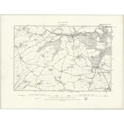1888 Map of Cornwall XLV.SW