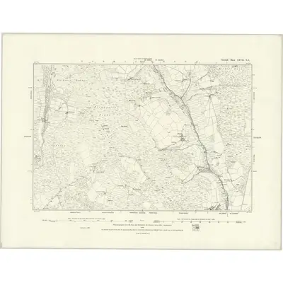 1882 Map of Cornwall XXVII.NE, 1888 Print