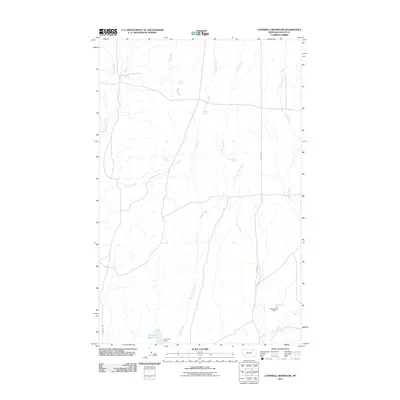 2011 Map of Cornwell Reservoir, 2011 Print