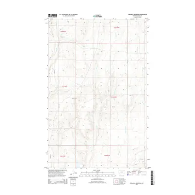 2014 Map of Cornwell Reservoir, 2014 Print