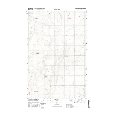 2017 Map of Cornwell Reservoir, 2017 Print