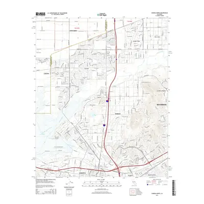2015 Map of Corona North, 2015 Print