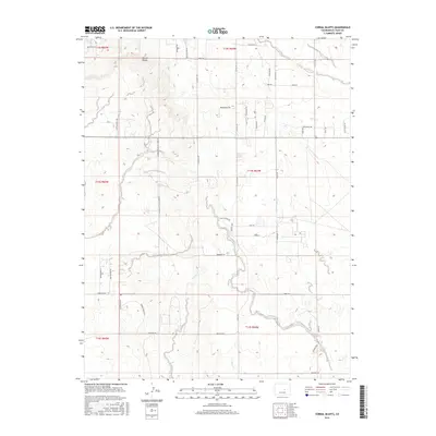 2016 Map of Corral Bluffs, 2016 Print