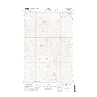 2014 Map of Corral Butte, 2014 Print