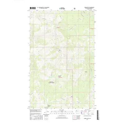 2017 Map of Corral Butte, 2017 Print