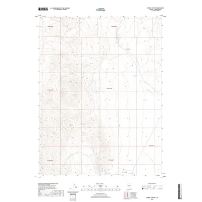 2018 Map of Corral Canyon, 2018 Print