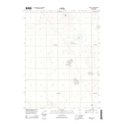 2015 Map of Corral Lake, 2015 Print