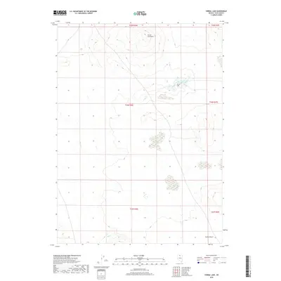 2018 Map of Corral Lake, 2018 Print