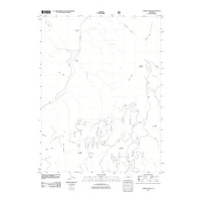 2011 Map of Corral Peaks, 2011 Print