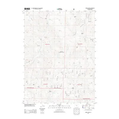 2013 Map of Corral Peaks, 2013 Print