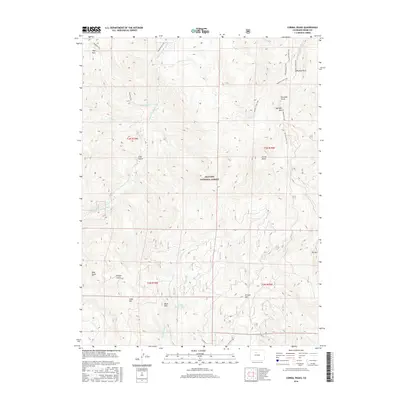 2016 Map of Corral Peaks, 2016 Print