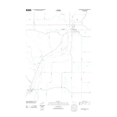 2013 Map of Correctionville, 2013 Print