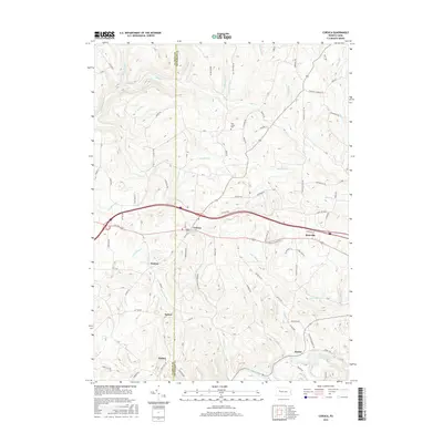2016 Map of Corsica, 2016 Print