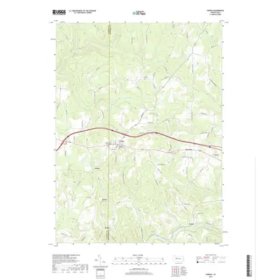 2019 Map of Corsica, 2019 Print