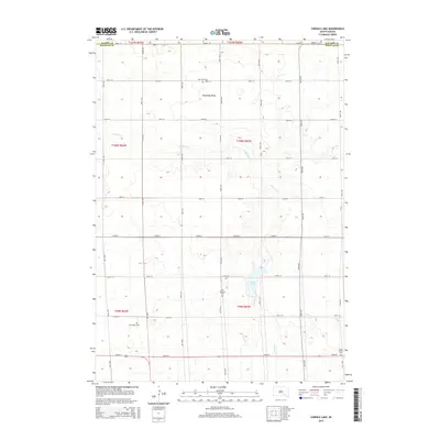 2015 Map of Corsica Lake, 2015 Print