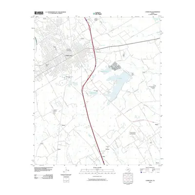 2010 Map of Corsicana, 2010 Print