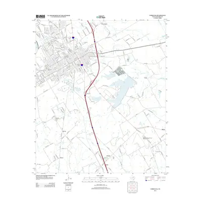 2012 Map of Corsicana, 2012 Print