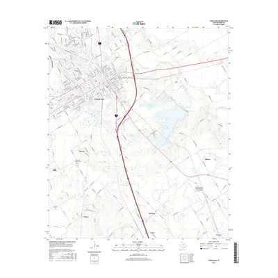 2016 Map of Corsicana, 2016 Print