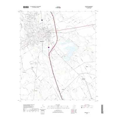 2019 Map of Corsicana, 2019 Print