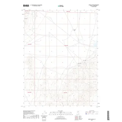2018 Map of Cortez Canyon, 2018 Print