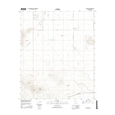 2014 Map of Cortez Peak, 2014 Print
