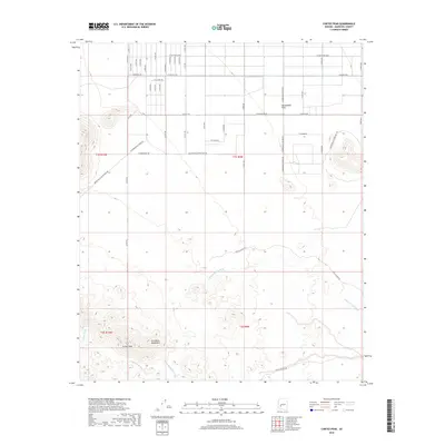 2018 Map of Cortez Peak, 2018 Print