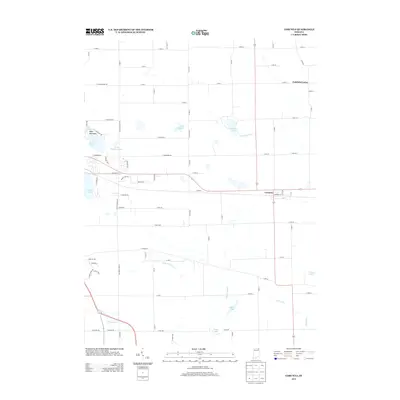 2013 Map of Corunna, 2013 Print
