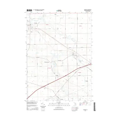 2014 Map of Corunna, 2014 Print