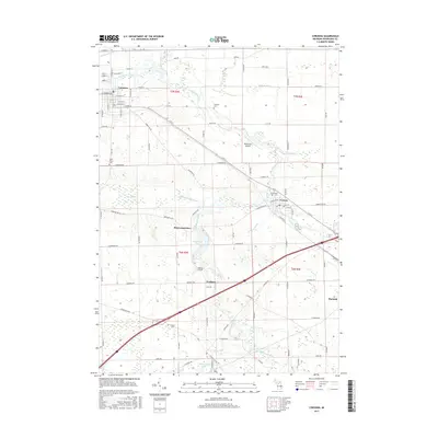 2017 Map of Corunna, 2017 Print