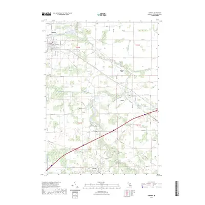 2023 Map of Corunna, 2023 Print